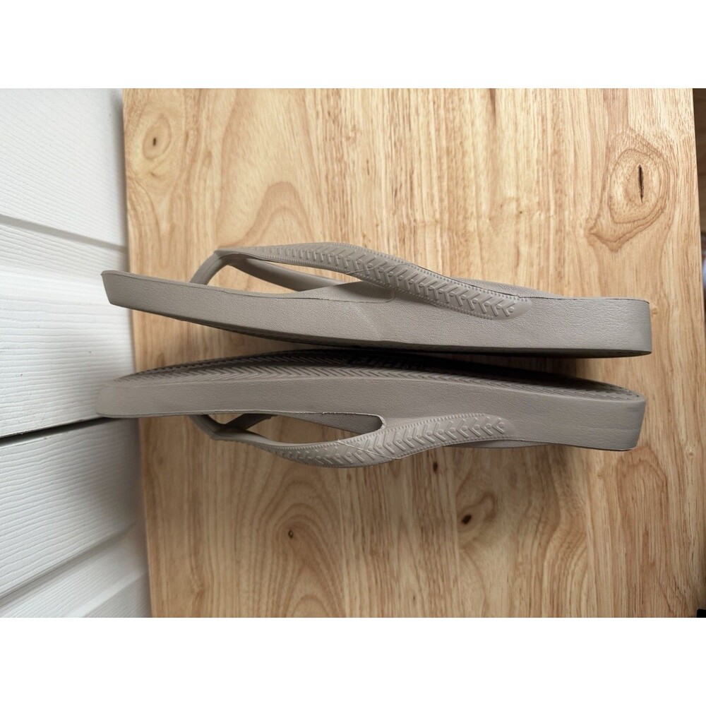 ARCHIES Taupe Arch Support Flip Flops Unisex Men 10 Women's 11 - Picture 7 of 7